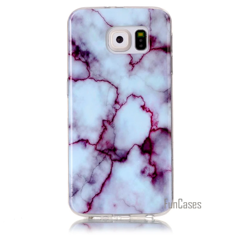 Мрамор каменная коллекция SM G920i G920F Защитный чехол для samsung Galaxy S6 Coque гибкий мягкий
