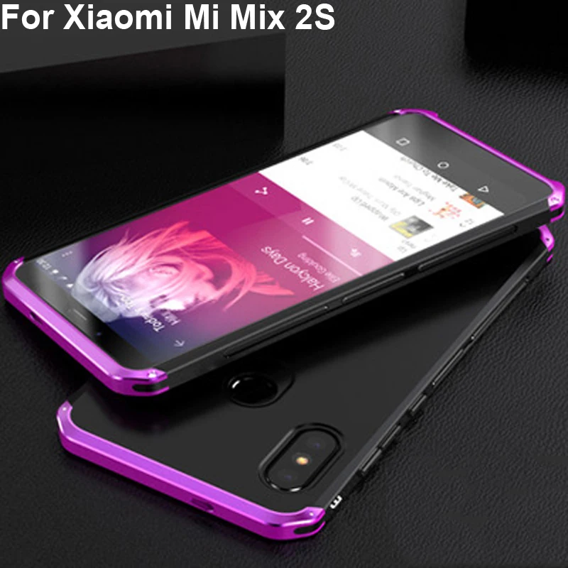 Чехлы для xaio mi x 2 S Чехол Capa с жесткой задней панелью металлический бампер Бизнес крышка чехол для телефона для mi x 2 S mi x2S металлический защитный чехол для телефона