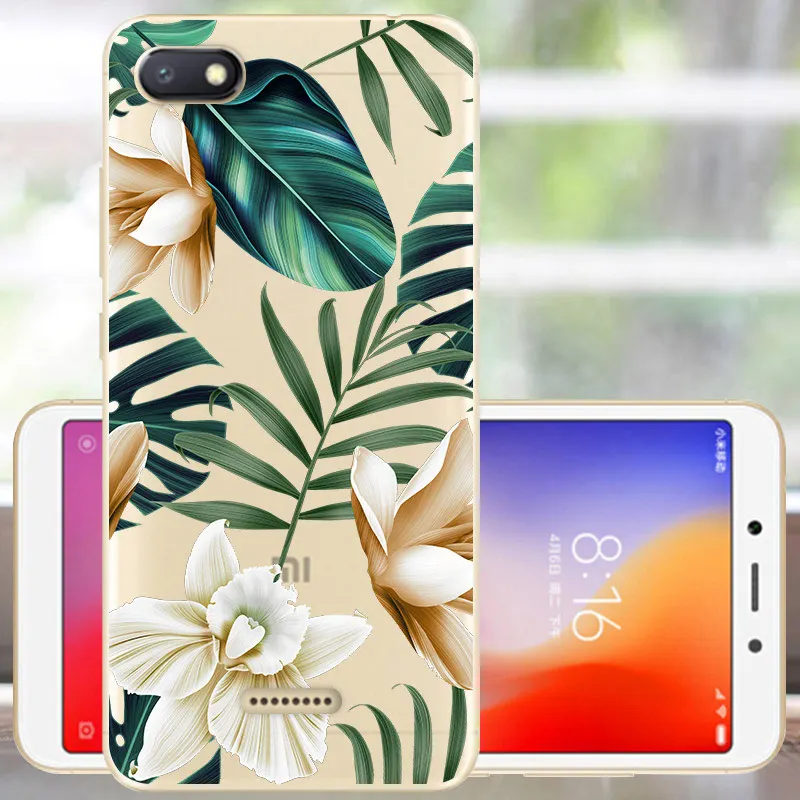 Чехол для Fanatu Xiaomi Redmi 6A, силиконовый чехол для Redmi 6A, мягкий ТПУ чехол-бампер для Redmi 6 A 6A, задняя крышка - Цвет: RDH