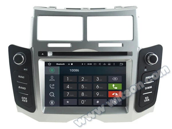 WITSON Android 10 0 4 ГБ ОЗУ + 64 Гб флэш 8 Восьмиядерный автомобильный DVD плеер для TOYOTA YARIS 2005