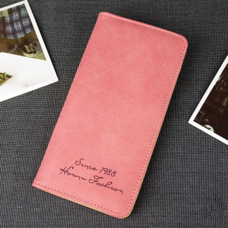 Новинка, женский клатч, модный, из искусственной кожи, кошельки, женские, длинные, свежие Кошельки для монет, сумка для девушек, девушек, держатель для кредитных карт, кошелек для денег - Цвет: watermelon red
