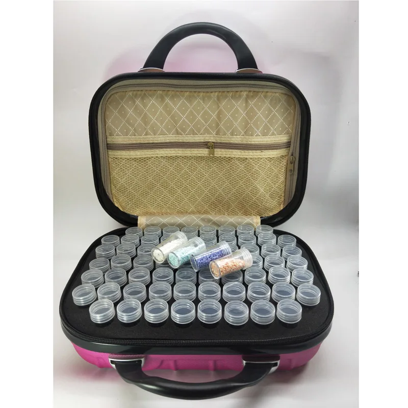 Rose Red 132 Bottle Инструменты для домашнего использования, новинка 132, бутылки, 7 конфетных цветов, сумка для хранения, алмазная живопись, аксессуары, алмазная вышивка - Цвет: Rose Red 132 Bottle