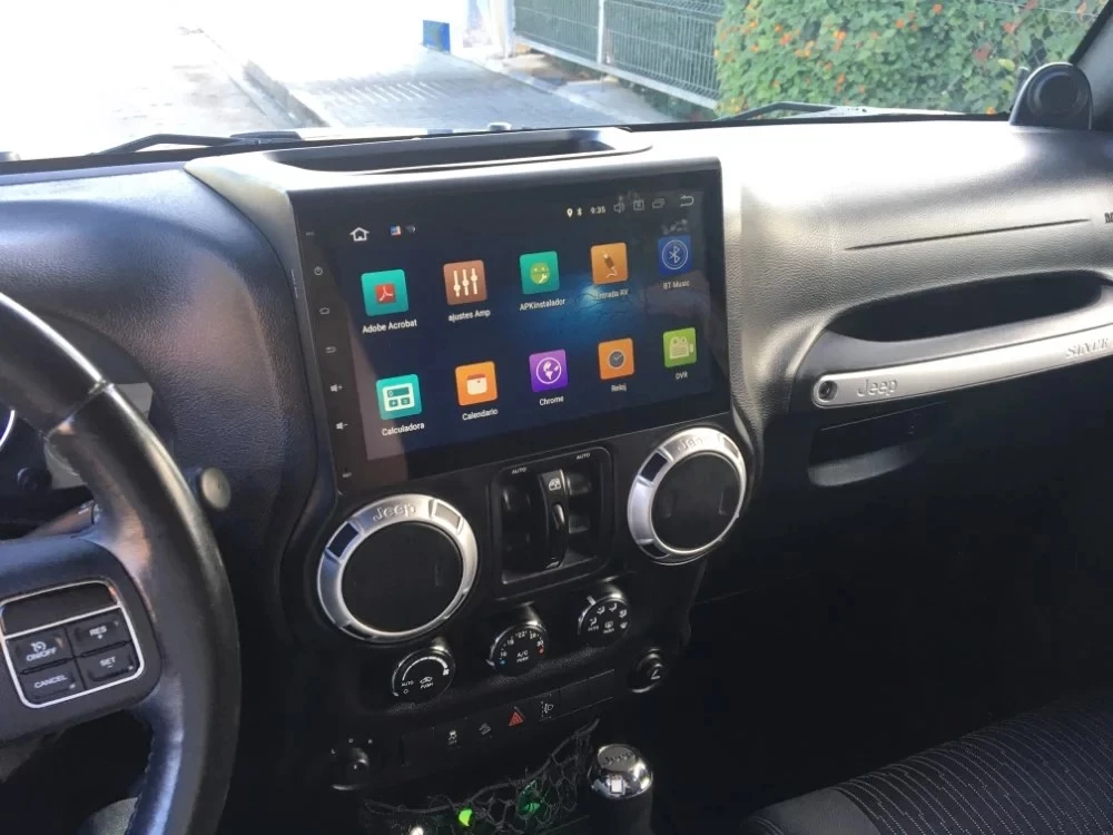 Navirider Android 9,0 автомобильный Радио плеер для JEEP Wrangler 2012 Автомобильный gps головное устройство мультимедийная Поддержка USB камера и Рулевое управление