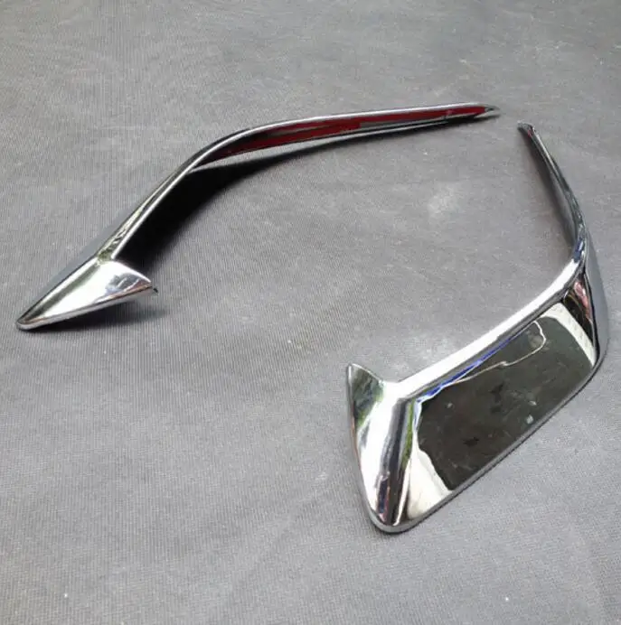 Передняя противотуманная фара для бровей Крышка век отделка 2 шт. ABS хром подходит