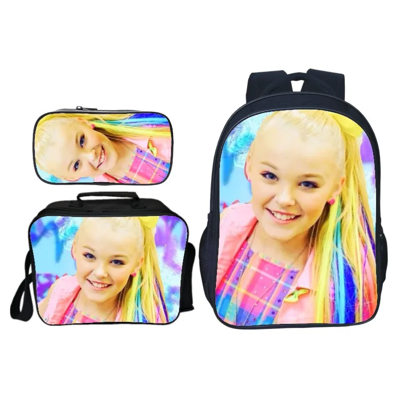1 Jojo Siwa школьные сумки, студенческие школьные сумки для мальчиков и девочек, сюрприз, подарок, школьный рюкзак, мода 3 шт./компл., рюкзак для подростков, мужчин и женщин - Цвет: 1