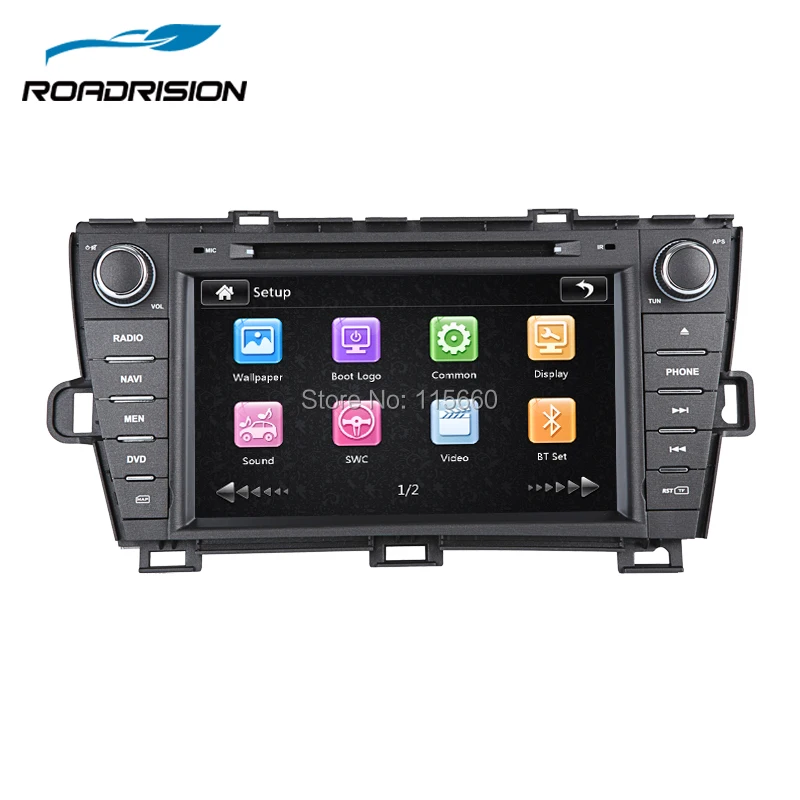 RoadRision 2Din 8 дюймов Автомобильный DVD gps навигация для Toyota Prius левое вождение с RDS Wifi 3g