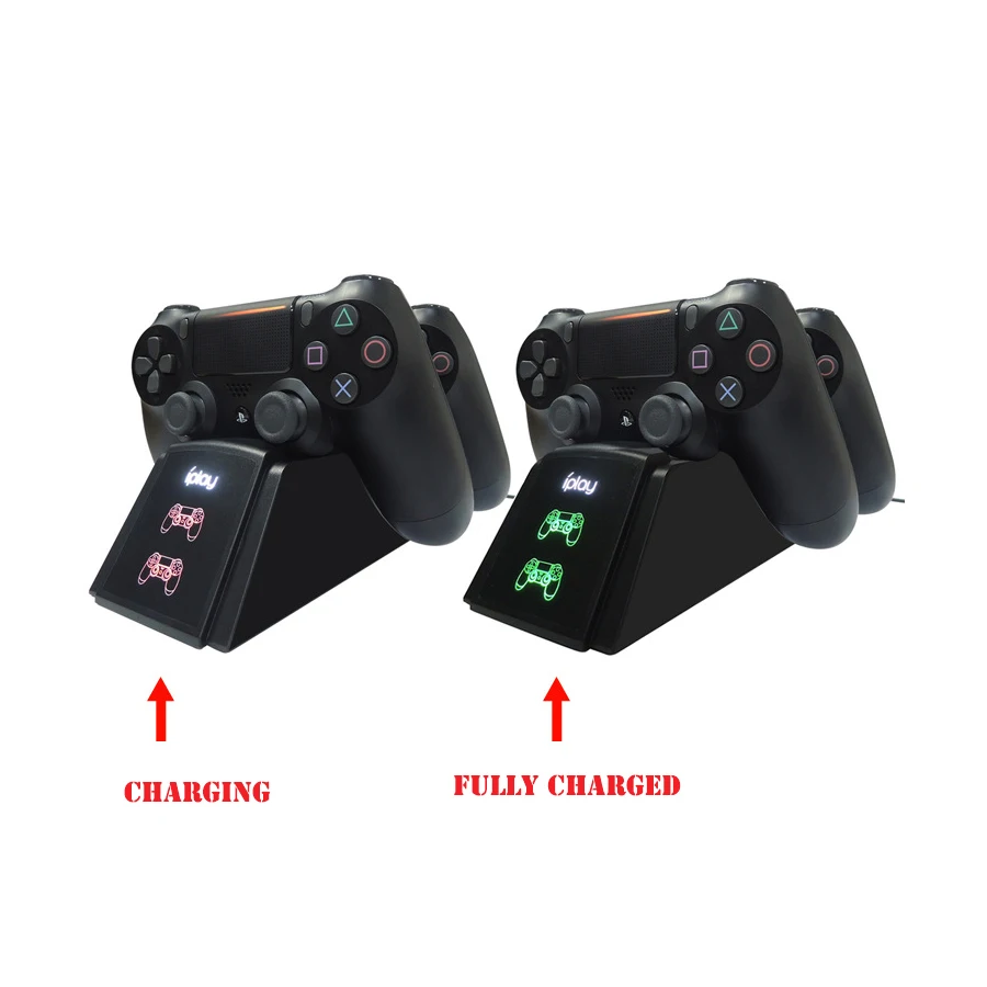 PS4 контроллер Зарядное устройство джойстик USB с Светодиодный индикатор быстрое