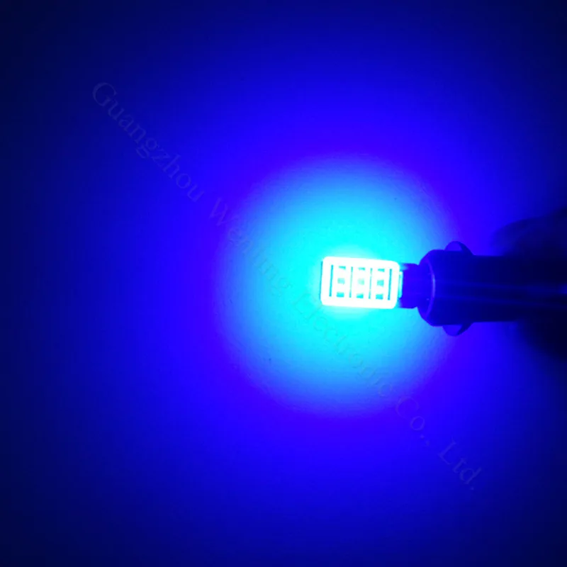 WLJH 1x CAN-шина COB T10 Led No Error W5W светодиодные Авто парковочные лампы, внутреннее освещение номерного знака Боковой габаритный фонарь белый синий светодиодный автомобильный светильник