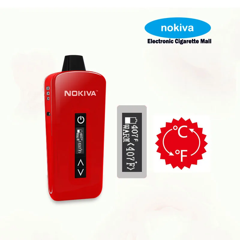 100% Original Aristech Nokiva e cigarette new dry herb vapor pen starter kit nokiva cig vaporizer black mamba|vapor kit|dry vaporizervapor |