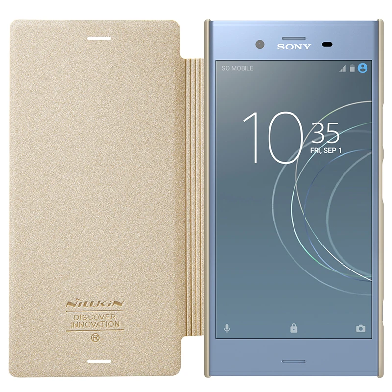 Для Sony Xperia XZ1 G8341 G8342 кожаный чехол NILLKIN модный бизнес задняя крышка флип телефон оболочка Мобильный защитный чехол