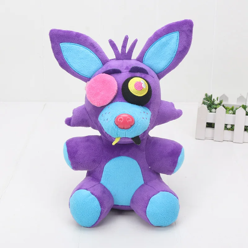 25cm purple foxy FNAF мягкие игрушки Five Nights At Freddy's Sister расположение цирк ребенок баллора Ennard Funtime Фокси Фредди плюшевый Кукла коллекционная игрушка - Цвет: 25cm purple foxy