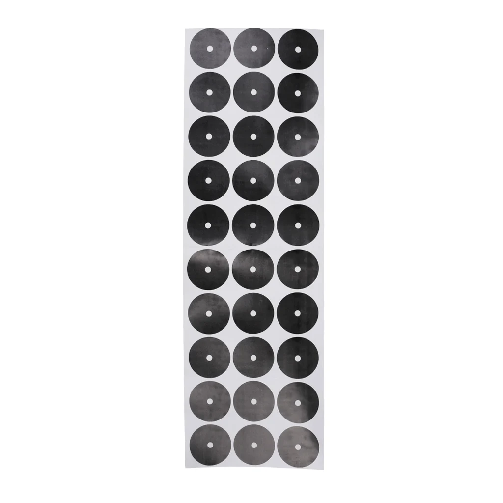 

Set of 30Pcs 3-3.5cm Black Pool Table Spot Stickers Self Adhesive Accessories