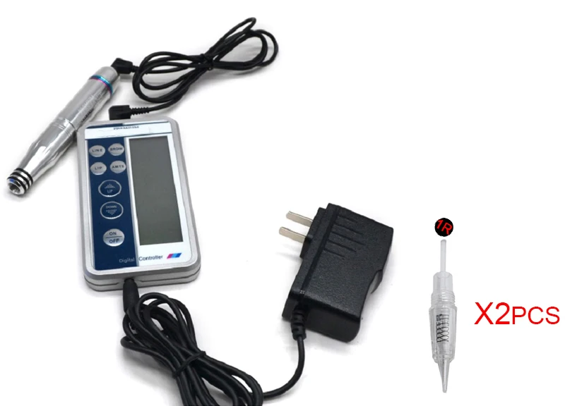 UK PLUG Электрическая тату машина МТС Красота Макияж устройство ЖК-дисплей Цифровая постоянная татуировка на брови губ подводка для глаз ручка Набор инструментов - Цвет: UK PLUG