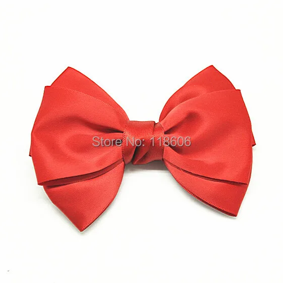 100pcs 4inch Red Fashion Lady Hair Acessories Ribbon Bow Headwear Free Shipping