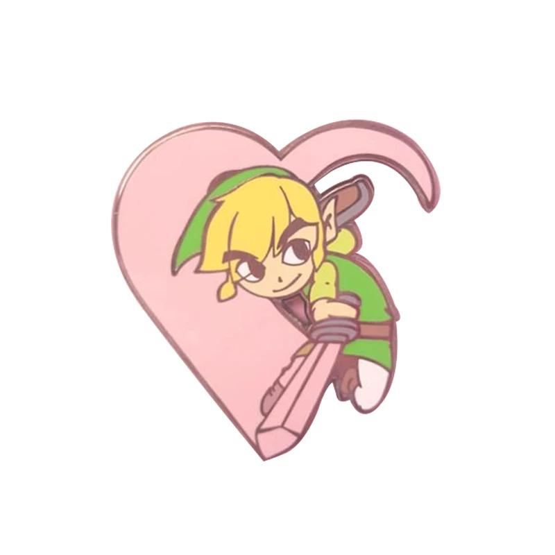 Zelda Wind Waker Toon Link эмалированный штифт