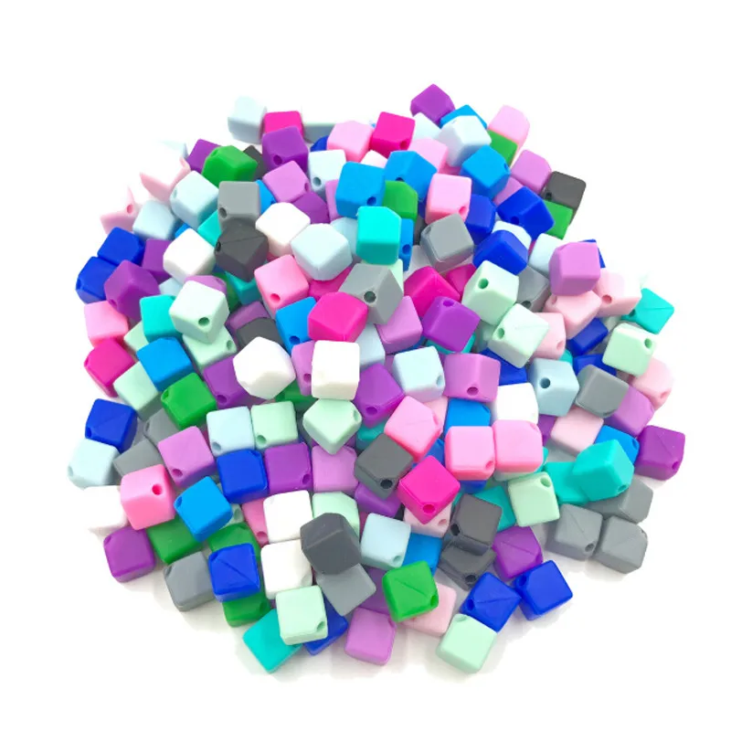 Мини силиконовая форма для кубиков DIY бусины Детские Прорезыватели Силиконовые