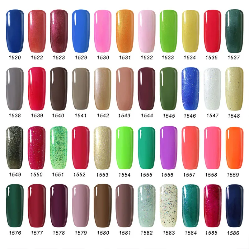 

Clou Beaute 20pcs Rose Gold Gel Nail Polish UV LED Gel Polish Vernis Semi Permanent Soak Off Red Varnish French Manicure Lacquer
