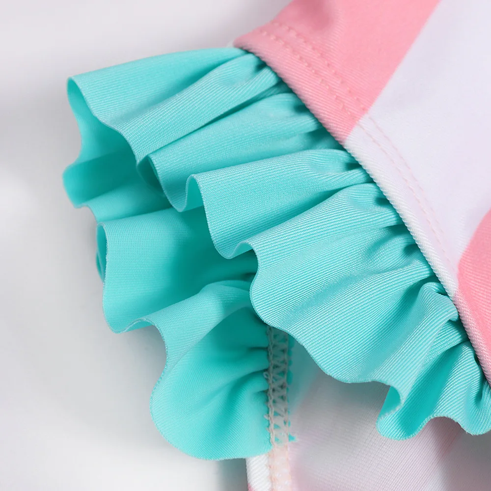 EABoutique/Летняя одежда для купания с милым рисунком маленьких девочек в полоску