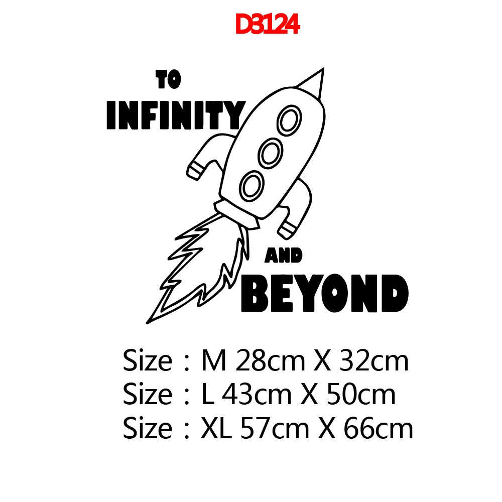 Pretty rocket beyond infinity Wall Stickers Modern Fashion Sticker For Children's Room Waterproof Art Decal | Дом и сад