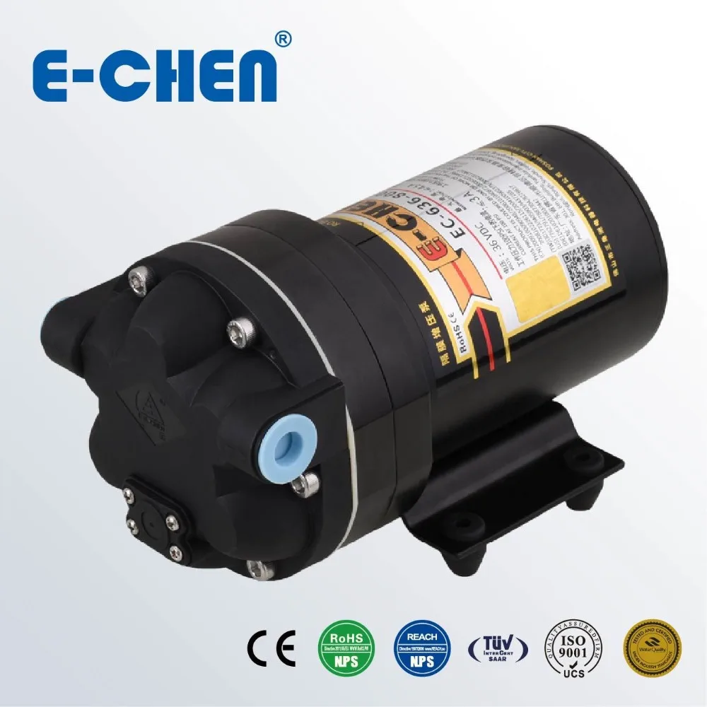 800GPD 4.8L/M@ 100PSI мембранный насос для воды, электрический насос для пищевых продуктов, RO насос 36 В, система обратного осмоса, максимальное давление 170psi