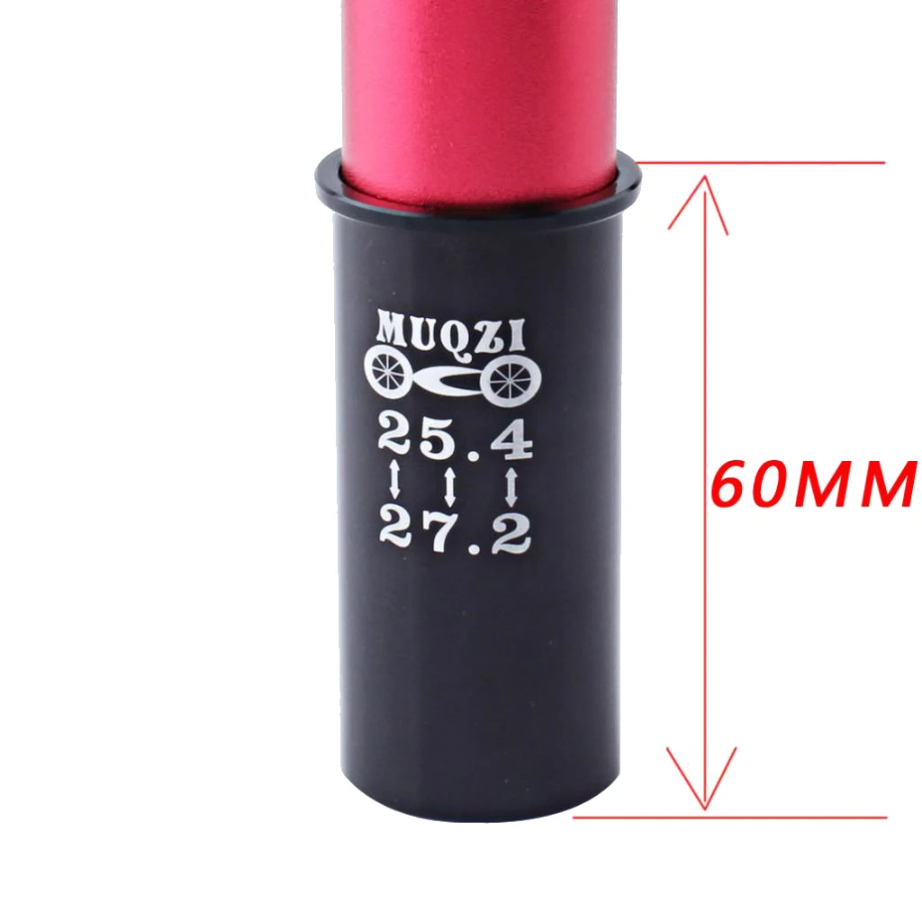 25 4 мм Подседельный штырь до 27 2 Велосипедное сидение трубчатое втулка Shim Adapter 65mm