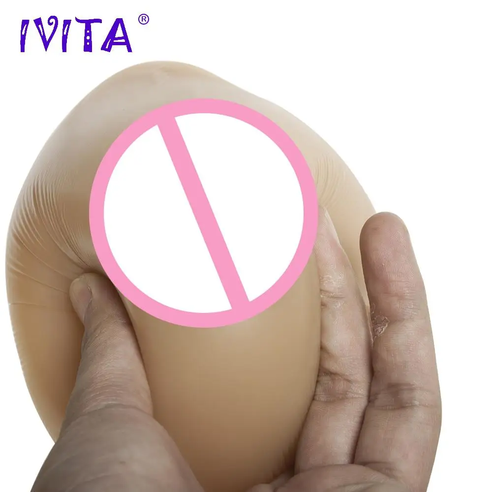 IVITA 800 г искусственные реалистичные силиконовые формы груди поддельные усилитель