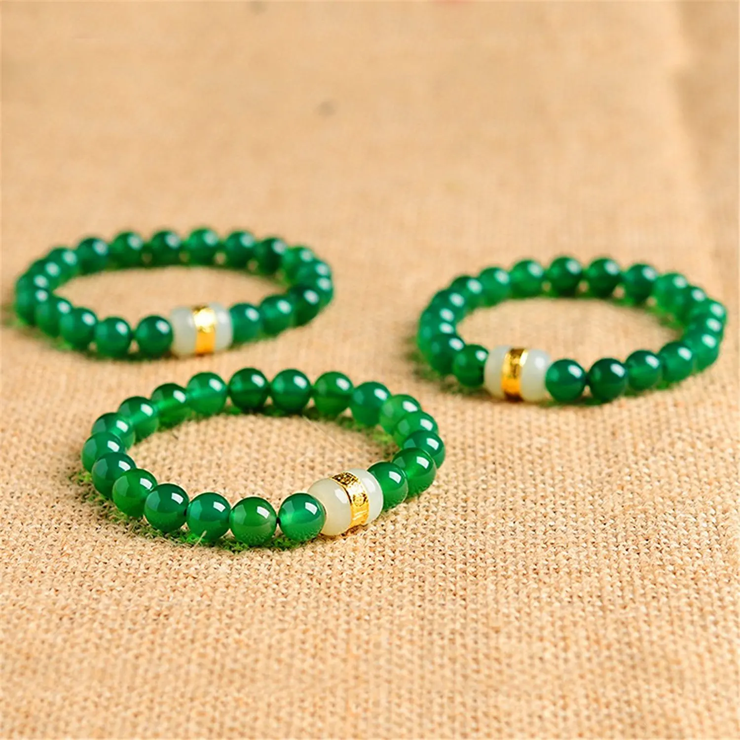 Koraba Fine Jewelry Hetian Jade 999 Gold Bracelet Women's Green Agate Beads Gifts Free Shipping | Украшения и аксессуары