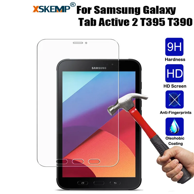 Защитная пленка для экрана XSKEMP Samsung Galaxy Tab Active 2 T395 T390 8 0 9H Tablet с защитой от