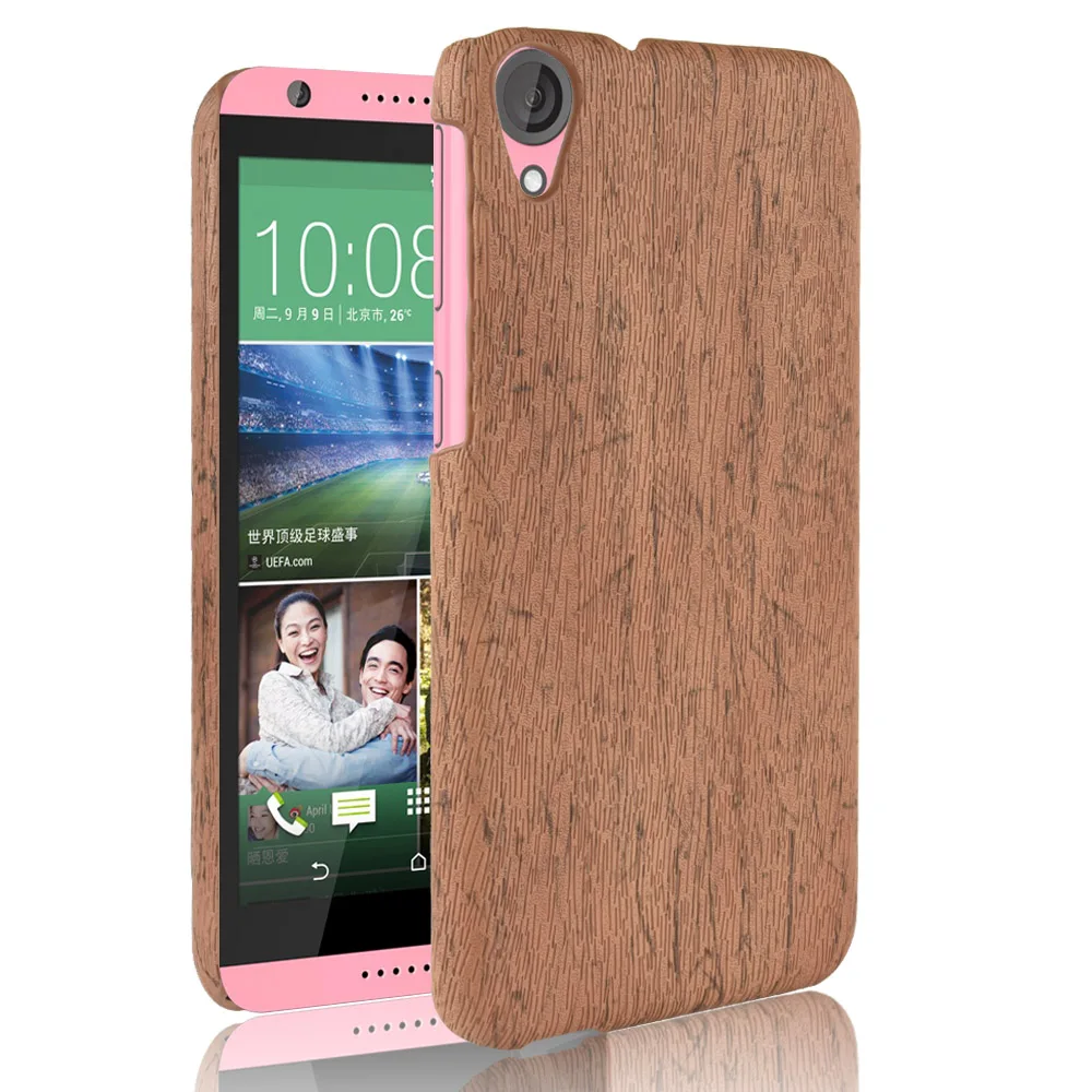 New Arrival Wooden Grain Case For HTC Desire 820 Mobile Phone Back Cover Capa PU Leather Cases Coque Fundas |
