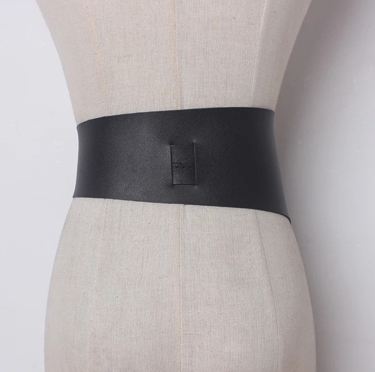 

2018 Summer Irregular Bandage Female Belts cool Leisure Genuine PU Leather Cummerbunds Black Women Belt New Fashion