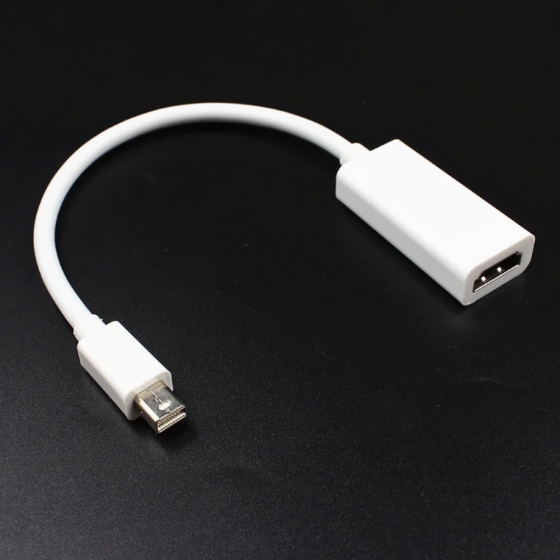 Hot-plugging Video Audio Adapter Cord Mini DP To HDMI 1.4 Cable Converter Connector Cord Display Port Converter for Macbook