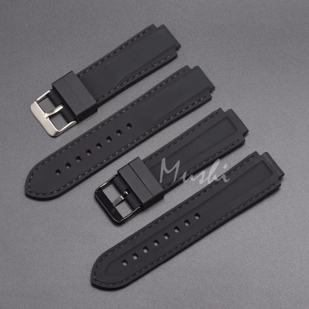 Силиконовый резиновый ремешок для часов Timex T49859 | T2N720 | T2p141 | T2n722 | 723 | 738 | 739 качественный черный водонепроницаемый ремешок для часов с инструментом