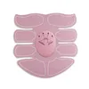 ABSOnlyPink Умный EMS стимулятор мышц ABS брюшной мышцы тонер тела фитнес формирующий массаж патч стройнящий тренажер унисекс - Цвет: ABSOnlyPink