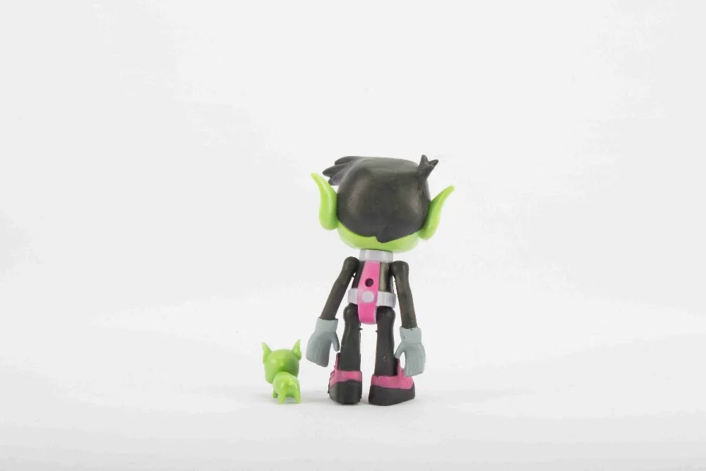 5-13 см подростковые Титаны Go Фигурки игрушки Робин Зверь Мальчик Ворон киборг Титаны Фигурки игрушки для детей