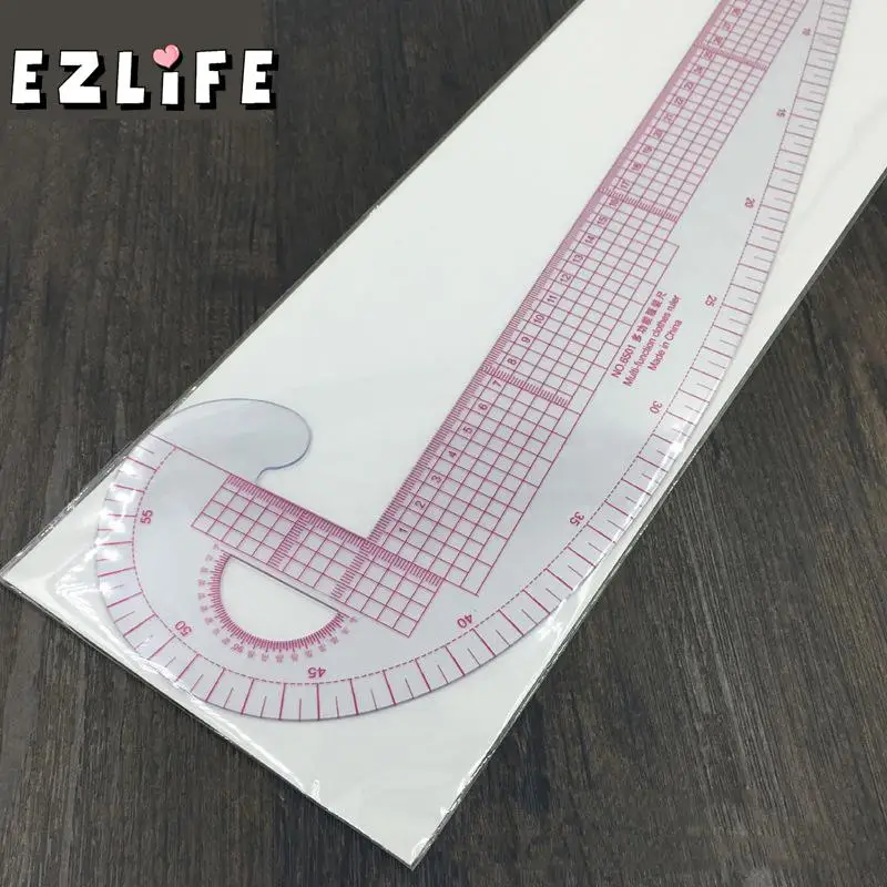 1 шт. пластиковая французская кривая Метрическая швейная линейка измерительная для портновского шитья Сортировка кривая правило шаблон инструмент для изготовления