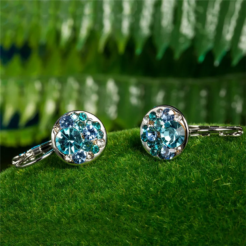 Украшения CC клипсы для женщин изящные оригинальные австрийские кристаллы