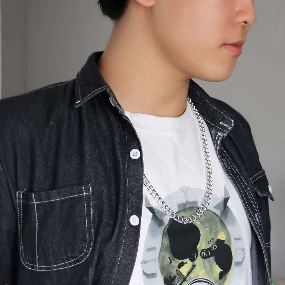 Классические модные мужские подвески из стерлингового серебра ожерелье 8 мм 24