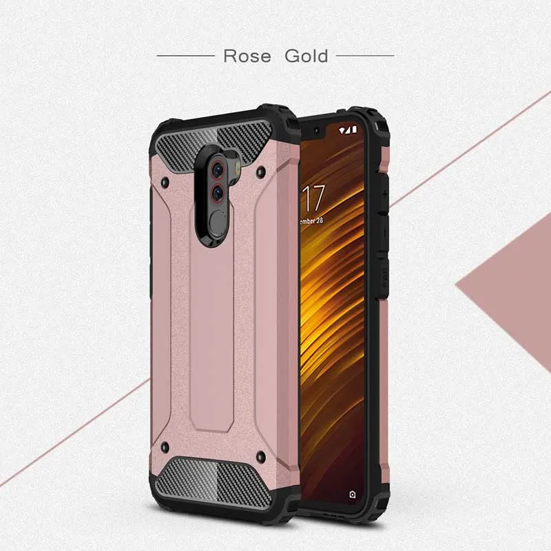Rose Gold XSDTS защитный противоударный чехол для Xiaomi mi Play mi X3 mi X 3 Max 2 3 mi X2S 5X 6X A1 A2 POCOPHONE F1 PC TPU чехол для телефона чехол - Цвет: Rose Gold
