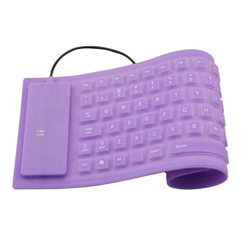 85 Ключи провод USB Интерфейс кремния Клавиатура Teclado Водонепроницаемый для