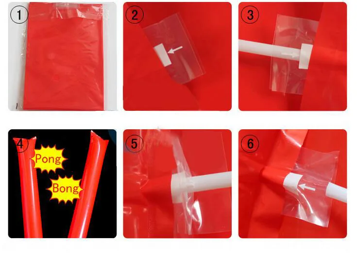 Надувные приветственные палочки Clapper для спорта футбольного мяча баскетбола