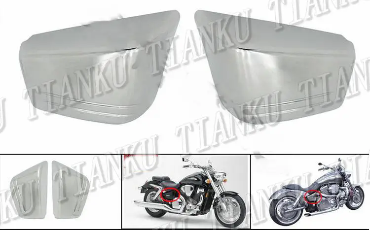 Боковая крышка для аккумулятора мотоцикла хром АБС пластик HONDA VTX 1300 VTX1800|Уход| |