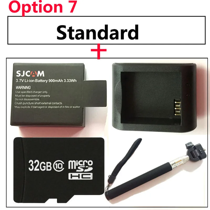 SJCAM SJ4000 экшн камера Спорт DV 2.0 дюймов Дайвинг 30 М Водонепроницаемый Крайняя Шлем мини Видеокамера SJ 4000 Cam HD 1080 P Действий Камеры - Цвет: Option 7