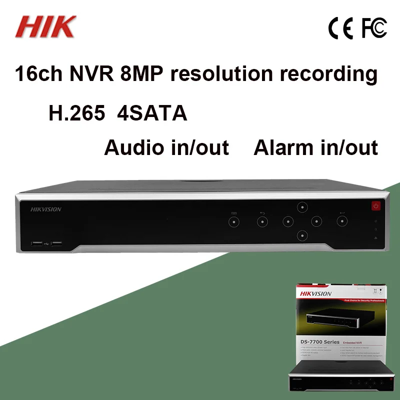 Стандартная оригинальная система видеонаблюдения Hik 16 каналов 4K сетевой