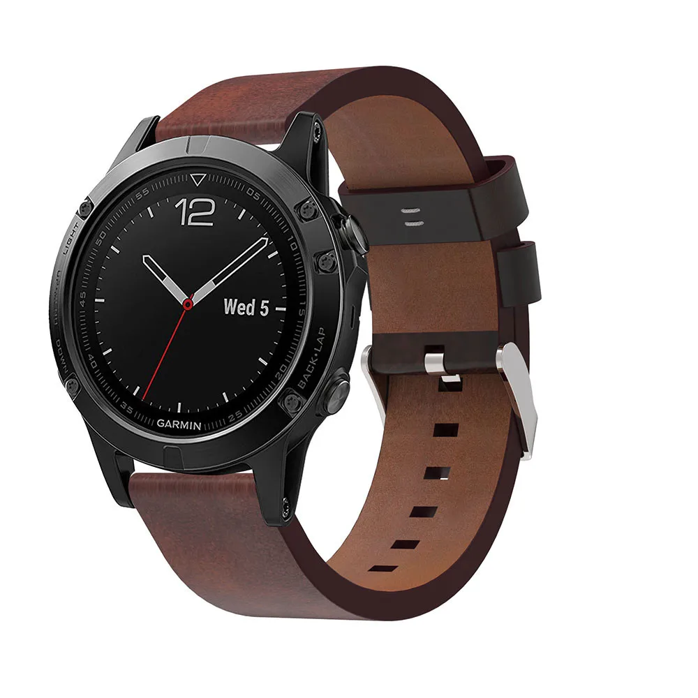Ремешок для часов Garmin Fenix 5/5Plus/ 6/Forerunner935 кожаный ремешок 945 22 мм сменный смарт