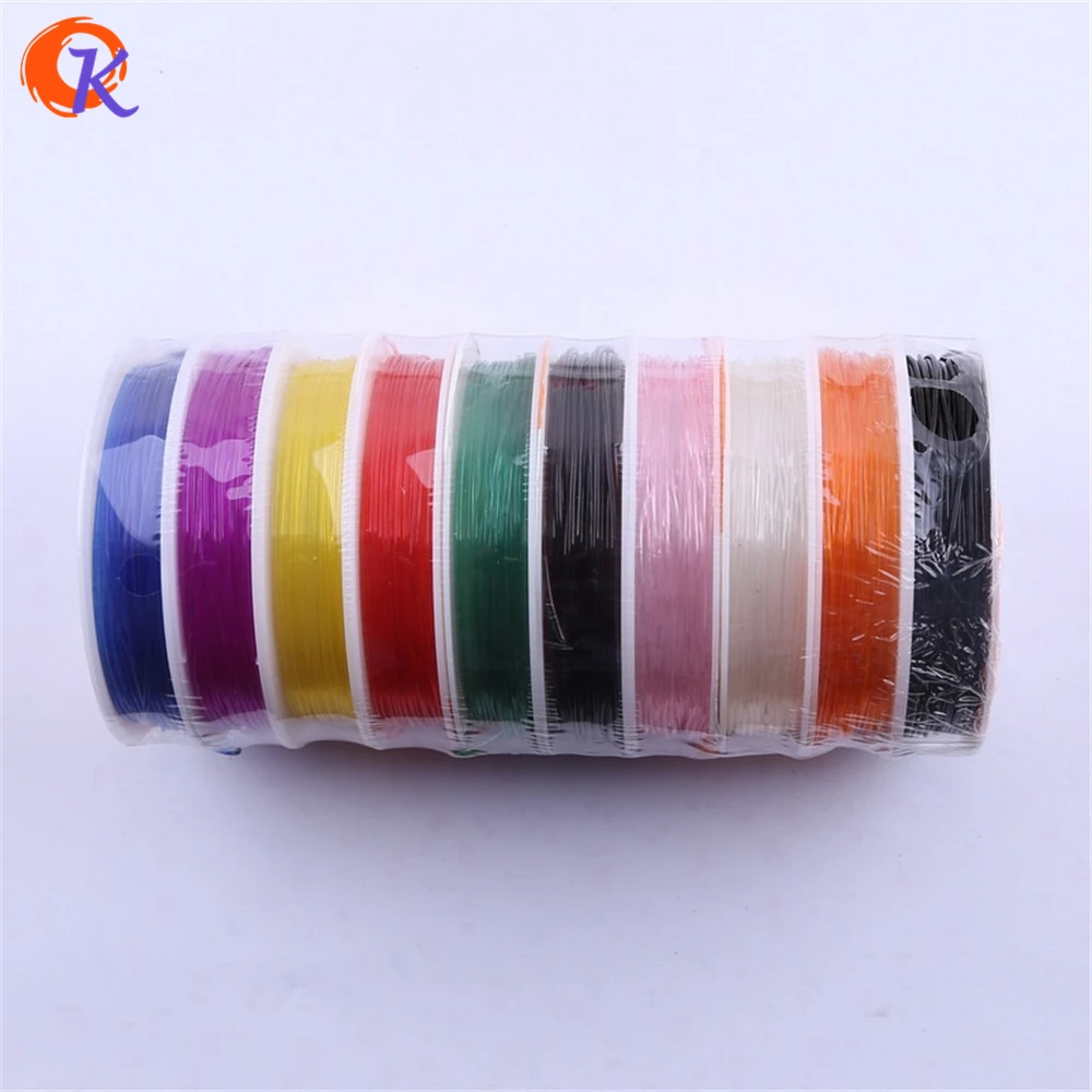 

Cordial Design 1MM 10Rolls/lot Plastic Elastic Wire For Chunky Bracelet Making For Jewelry Kit (1roll=4M)