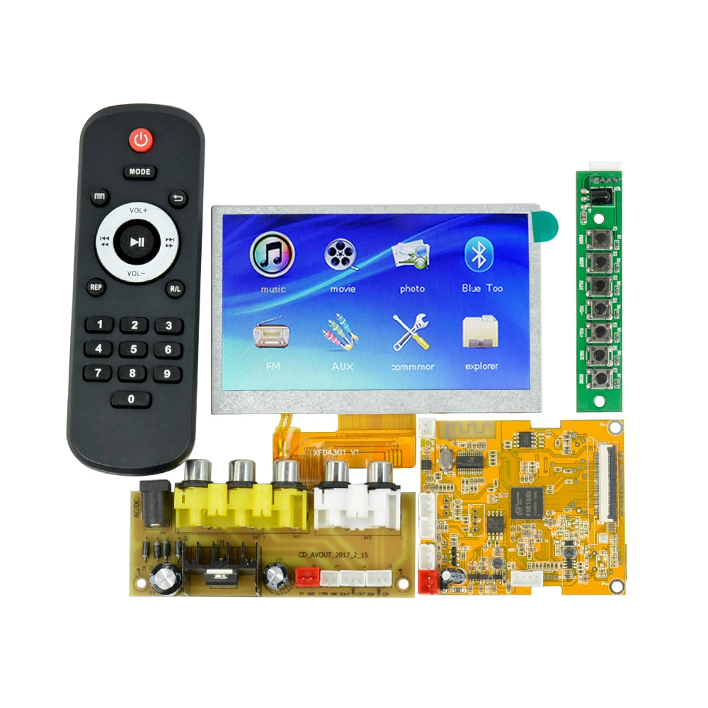 Bluetooth декодер с ЖК дисплеем диагональю 4 3 дюйма без потерь DTS FLAC APE AC3 WAV MP3 плата