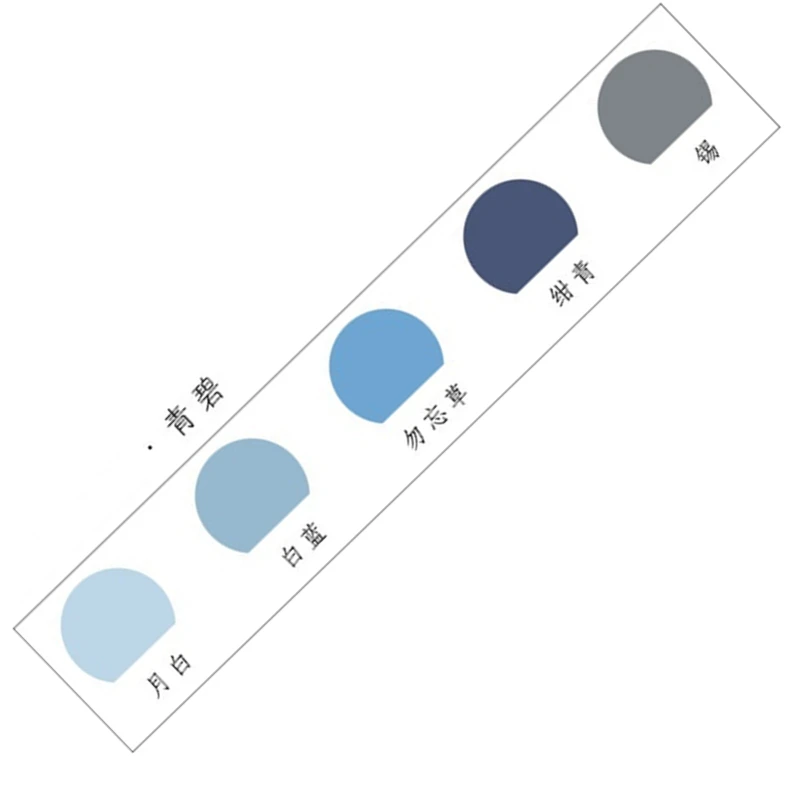 1 упак./лот простой 6 цветов мини-блокнот note row memo pad kawaii Заметки Скрапбукинг планировщик наклейки - Цвет: Blue