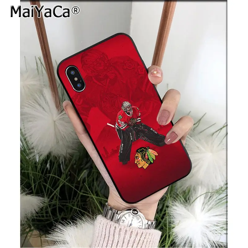 A9 MaiYaCa Chicago Blackhawks ТПУ Мягкие аксессуары для телефонов чехол для телефона для iPhone X XS MAX 6 6S 7 7plus 8 8Plus 5 5S XR - Цвет: A9