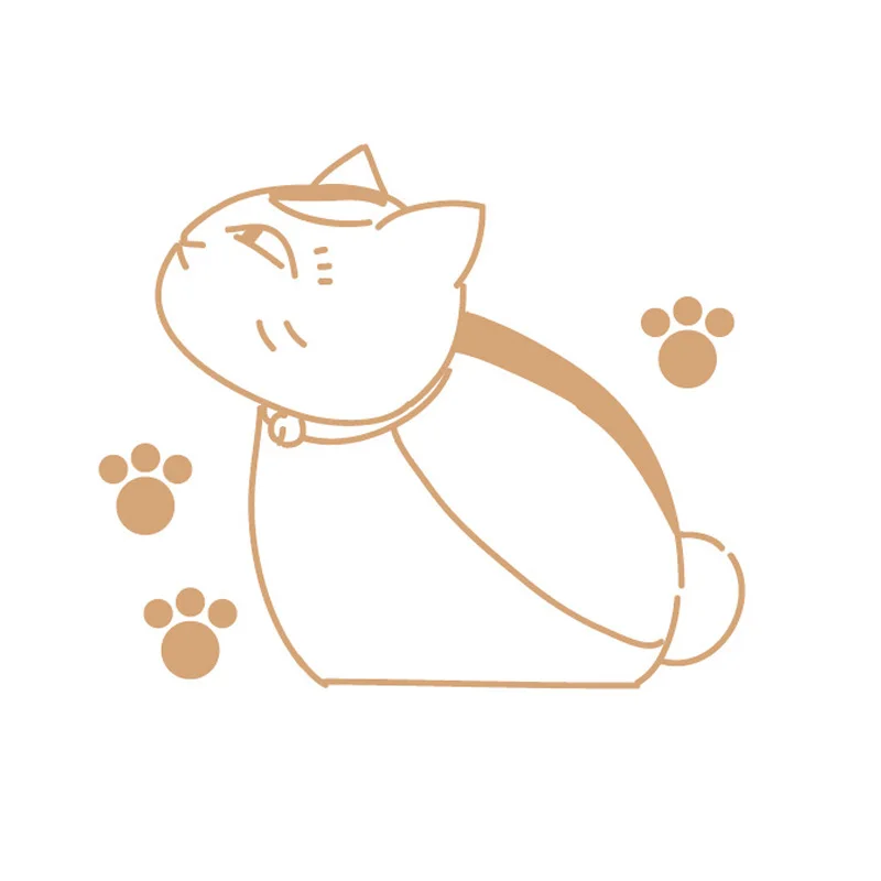 Интересная Серия коричневый мультфильм кошка стены Стикеры переключатель