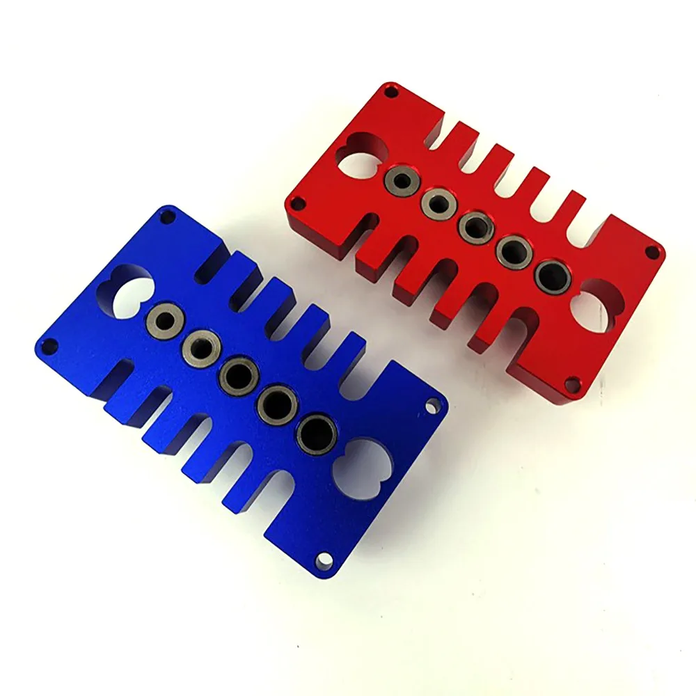 

Woodworking Self-Centering Guide Doweling Drill Guide Set With 6, 7, 8, 9, 10MM Drilling Bushings Puncher Tools Doweling Jig Kit